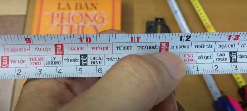 Thước lỗ ban là dụng cụ đo đạc được ứng dụng trong phong thủy 