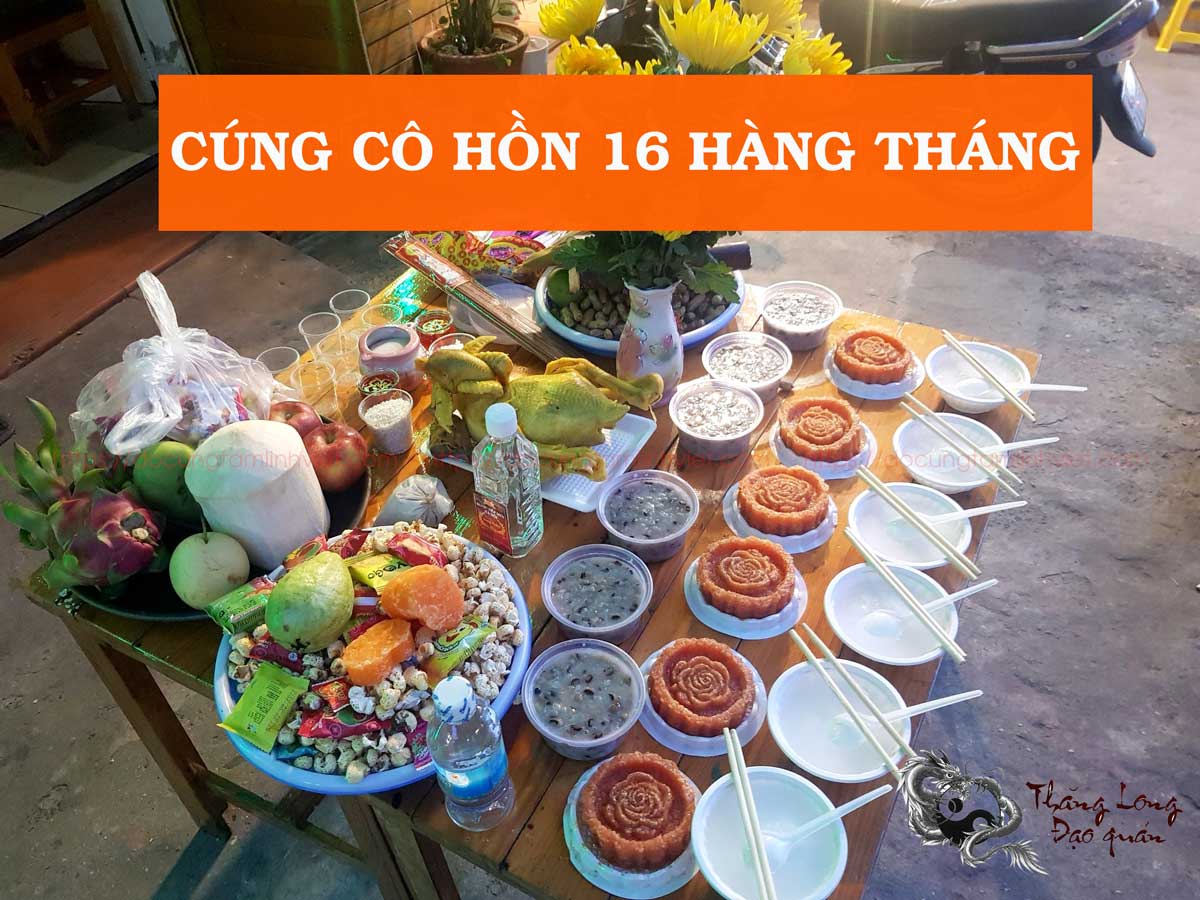 Cách cúng 16 hàng tháng