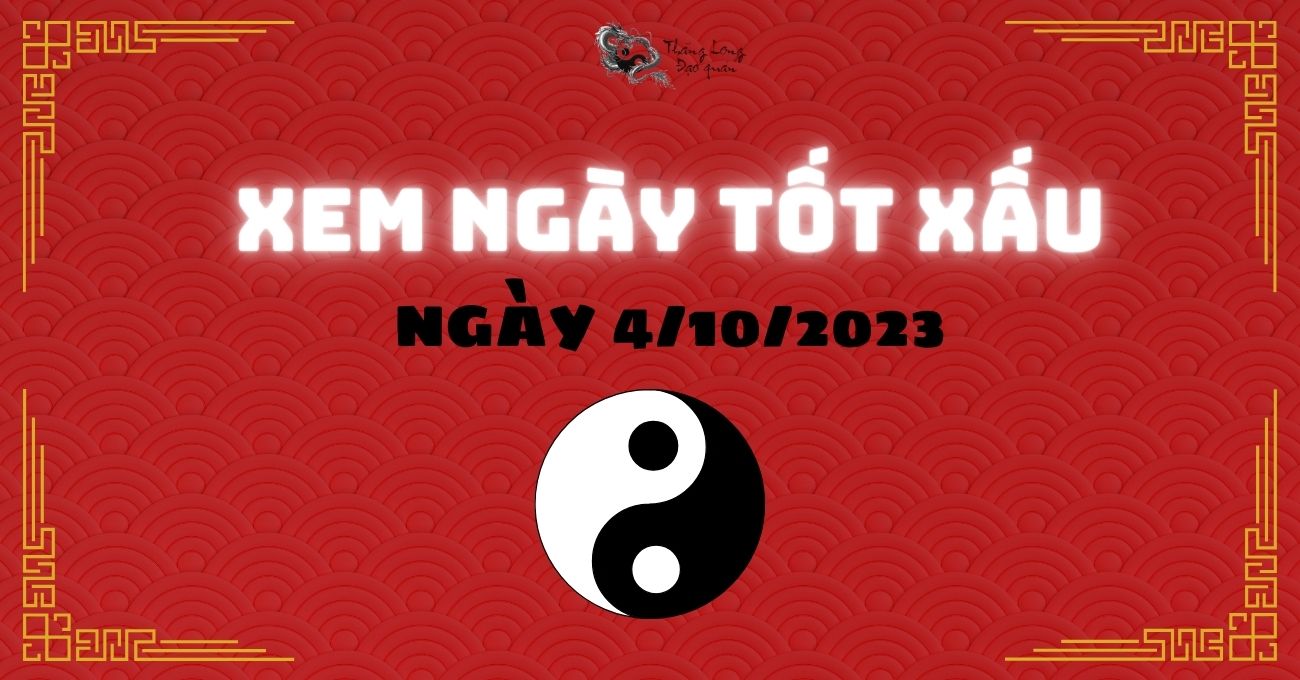 Thông tin lịch âm ngày 4/10/2023