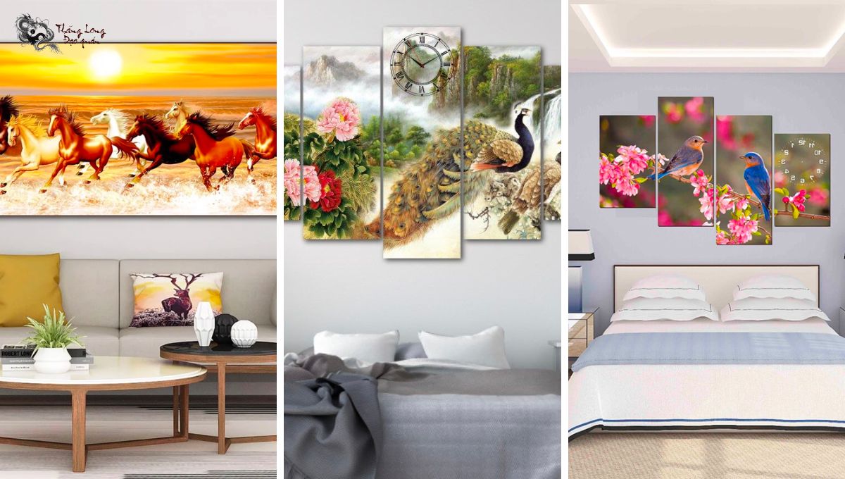 Treo tranh phong thuỷ trong phòng khách sẽ giúp thu hút nhiều tài lộc