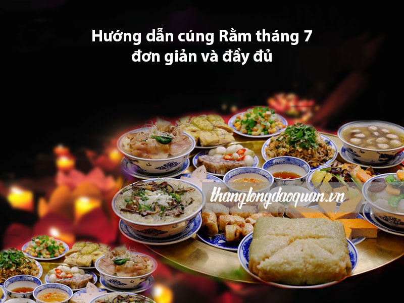 Cúng Rằm tháng 7 đơn giản